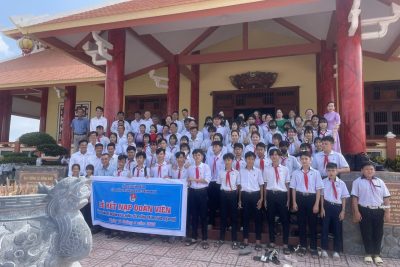Lễ Kết Nạp Đoàn Viên tại “khu chứng tích Rừng Tràm Ban Biện Phú”