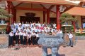 Tham quan triển lãm trưng bài hình ảnh, tài liệu về tỉnh Kiên Giang tại khu chứng tích chiến tranh Rừng Tràm Ban Biện Phú