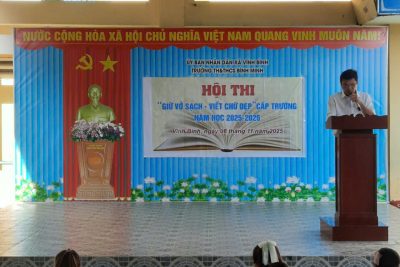 CHƯƠNG TRÌNH KHAI MẠC  HỘI THI VIẾT CHỮ ĐẸP CẤP TRƯỜNG NĂM HỌC 2025-2026.